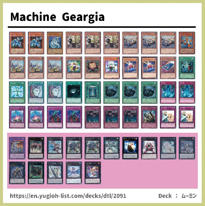 Geargia Deck List Image