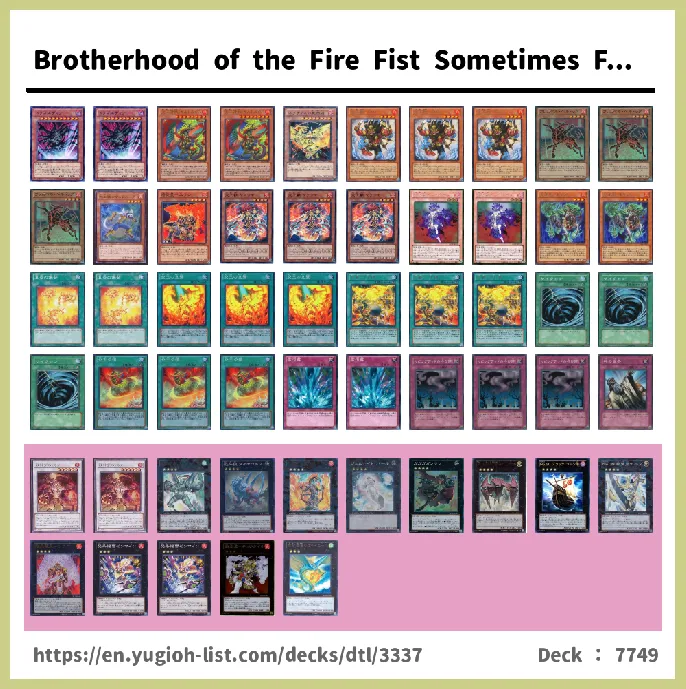 FIRE Deck List Image