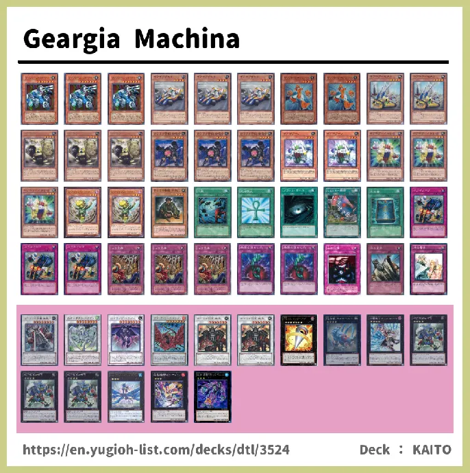 Geargia Deck List Image