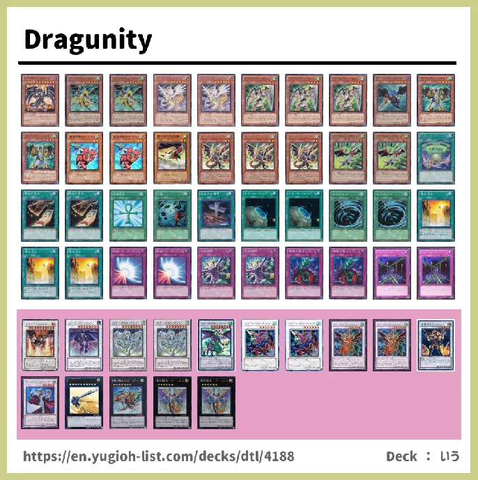 Dragunity Deck List Image