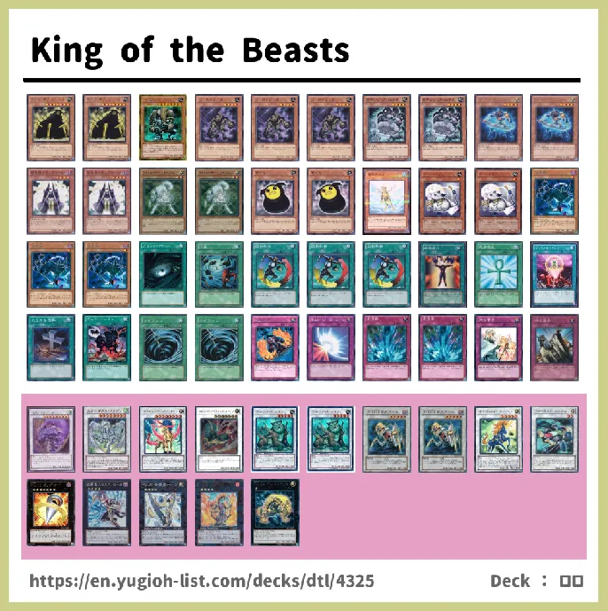 Beast Deck List Image