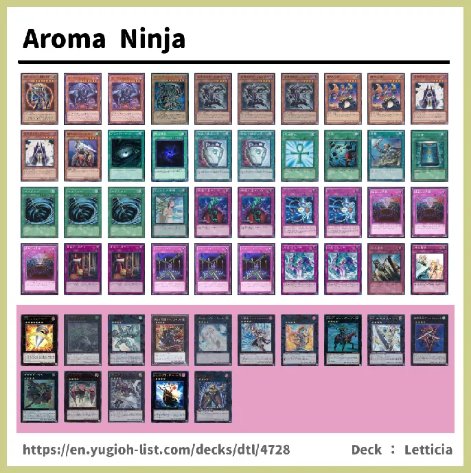 Ninja, Ninjitsu Deck List Image