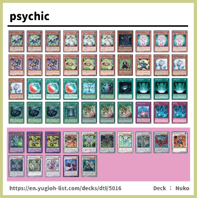 Psychic Deck List Image