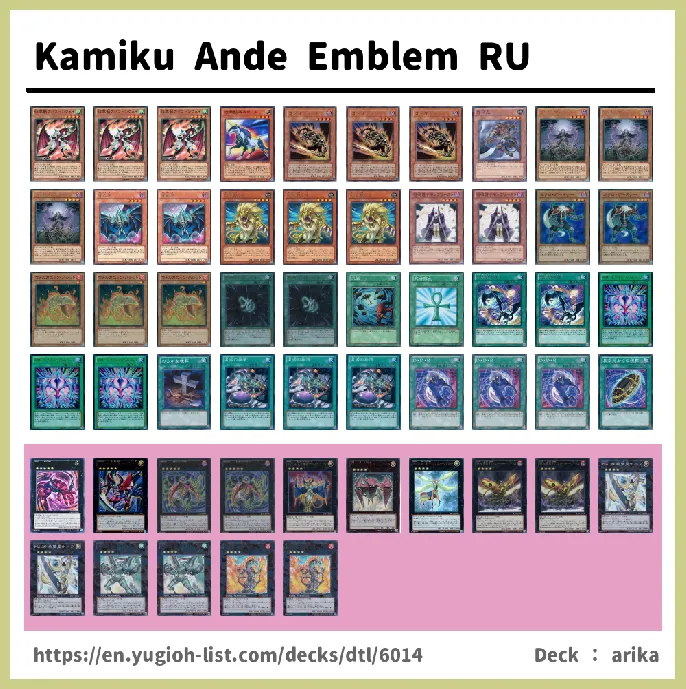 Zombie Deck List Image