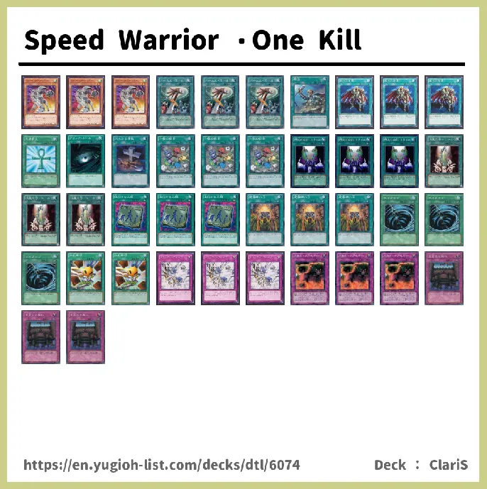 Warrior Deck List Image