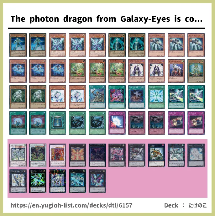 Galaxy, Galaxy-Eyes Deck List Image