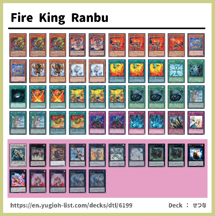 Fire King Deck List Image