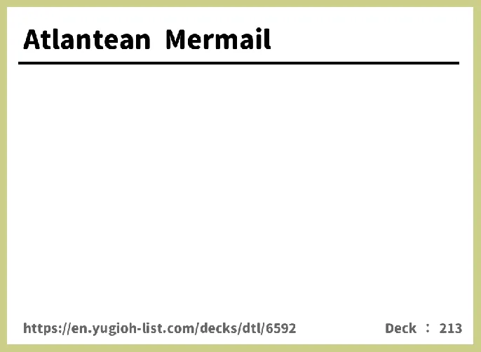 Mermail Deck List Image