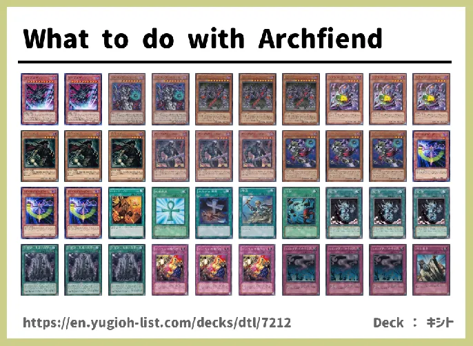 Archfiend Deck List Image