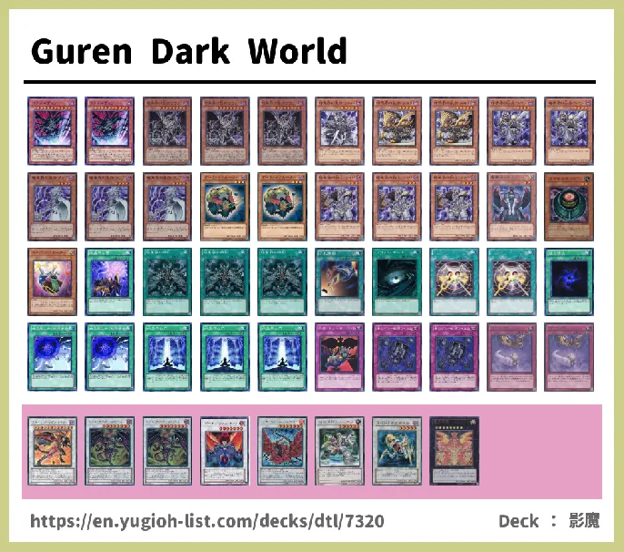 Dark World Deck List Image