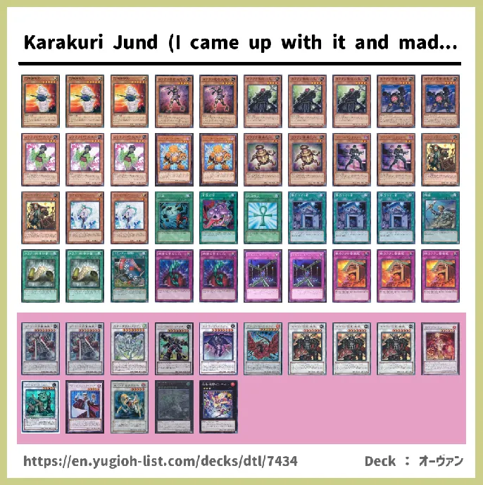 Karakuri Deck List Image