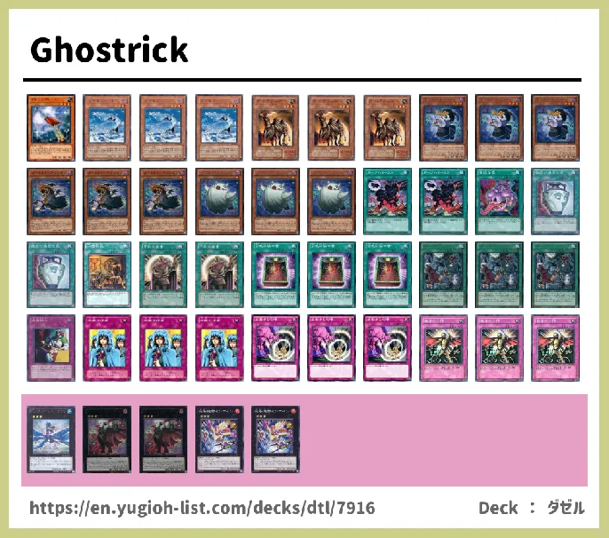 Ghostrick Deck List Image