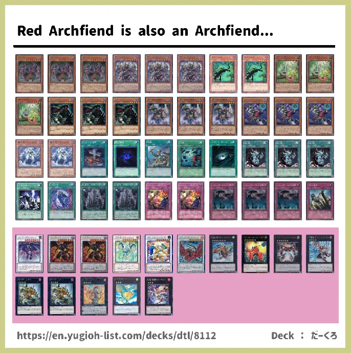 Archfiend Deck List Image