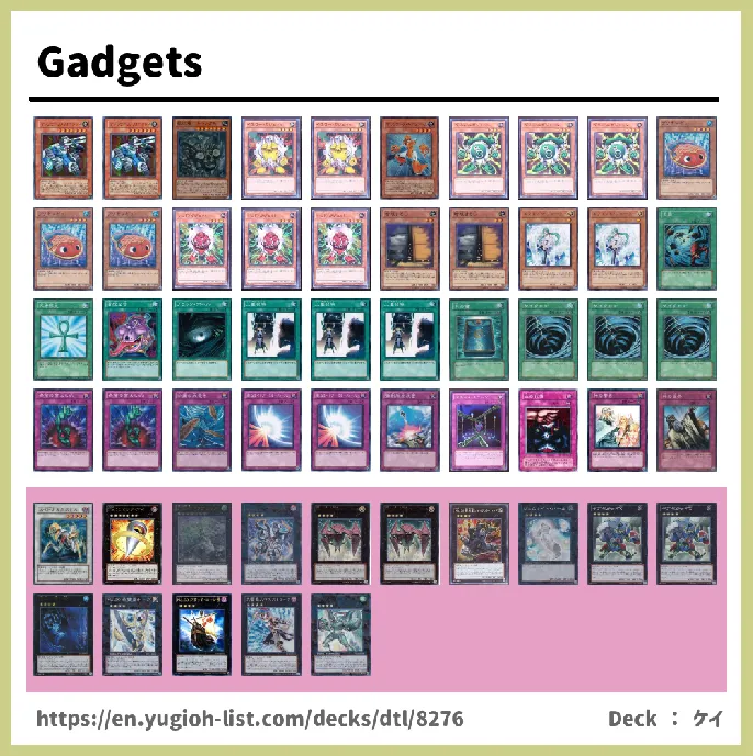 Gadget Deck List Image