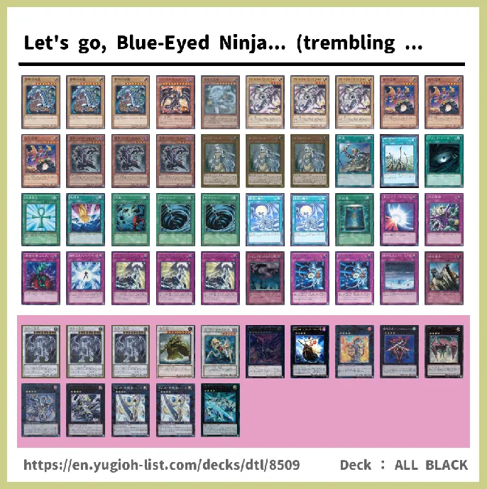 Ninja, Ninjitsu Deck List Image