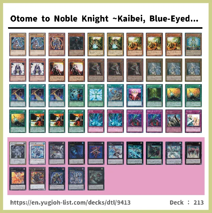 Noble Knight, Noble Arms Deck List Image