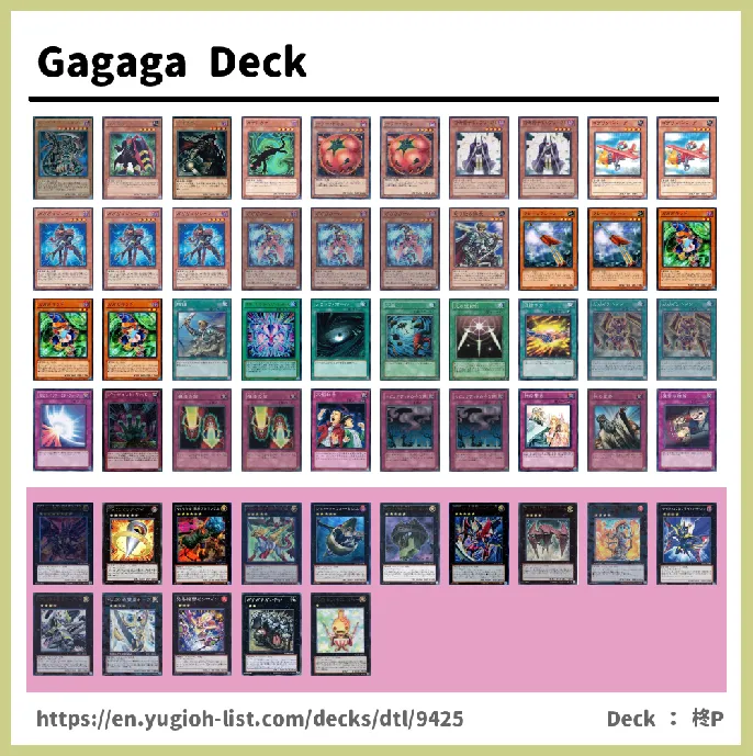 Gagaga Deck List Image