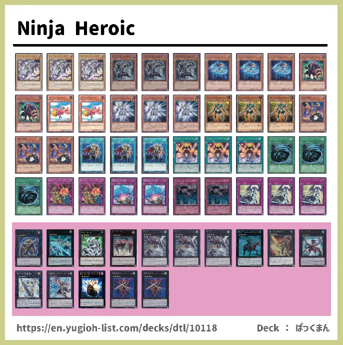 Heroic Challenger, Heroic Champion Deck List Image