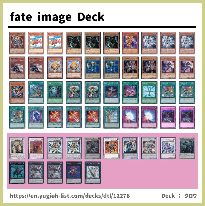 Warrior Deck List Image