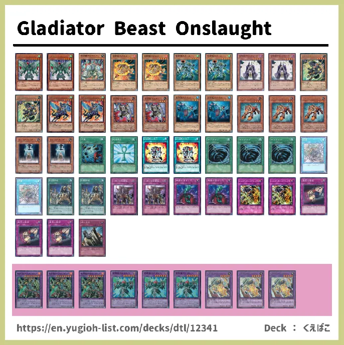 Gladiator Beast Deck List Image