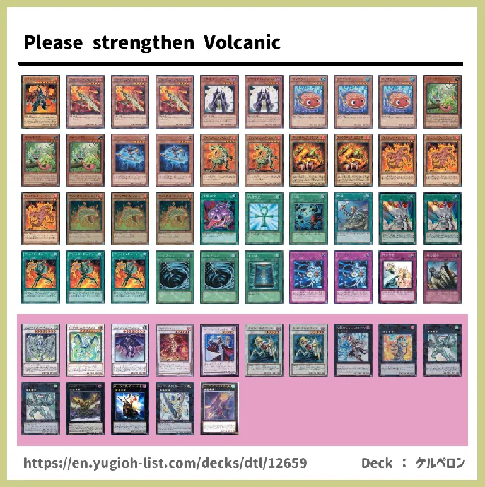 Volcanic Deck List Image