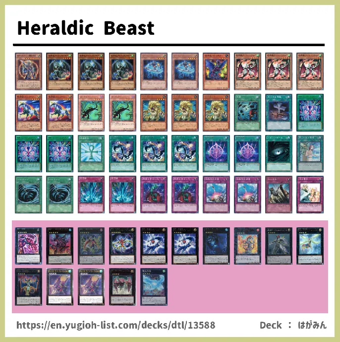 Heraldic Beast Deck List Image