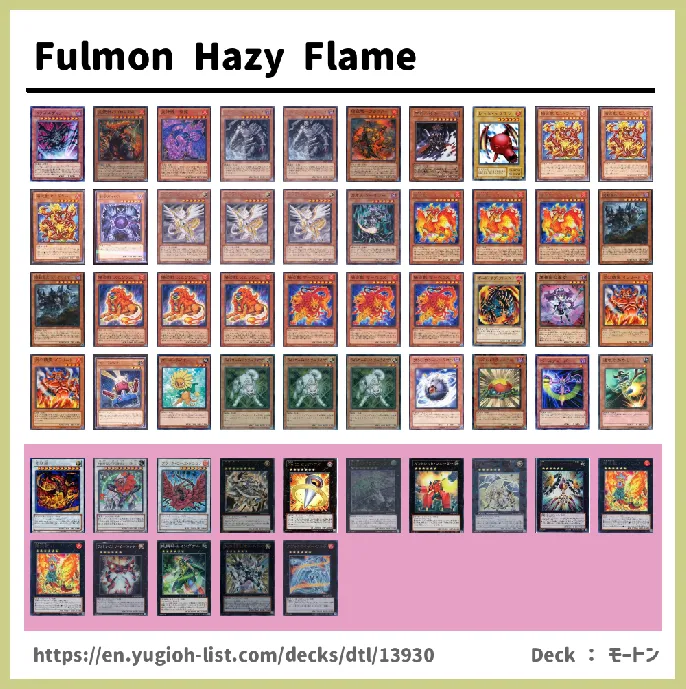 Hazy Flame Deck List Image