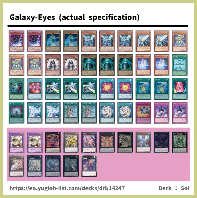 Galaxy, Galaxy-Eyes Deck List Image