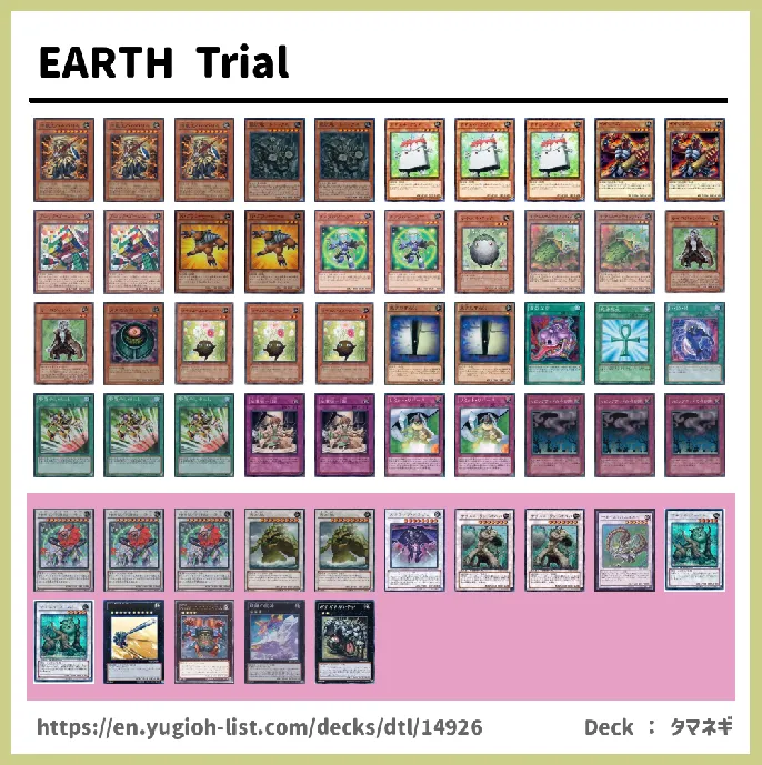 EARTH Deck List Image