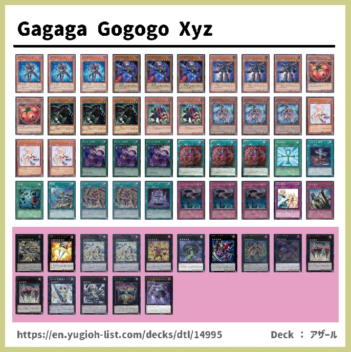 Gagaga Deck List Image