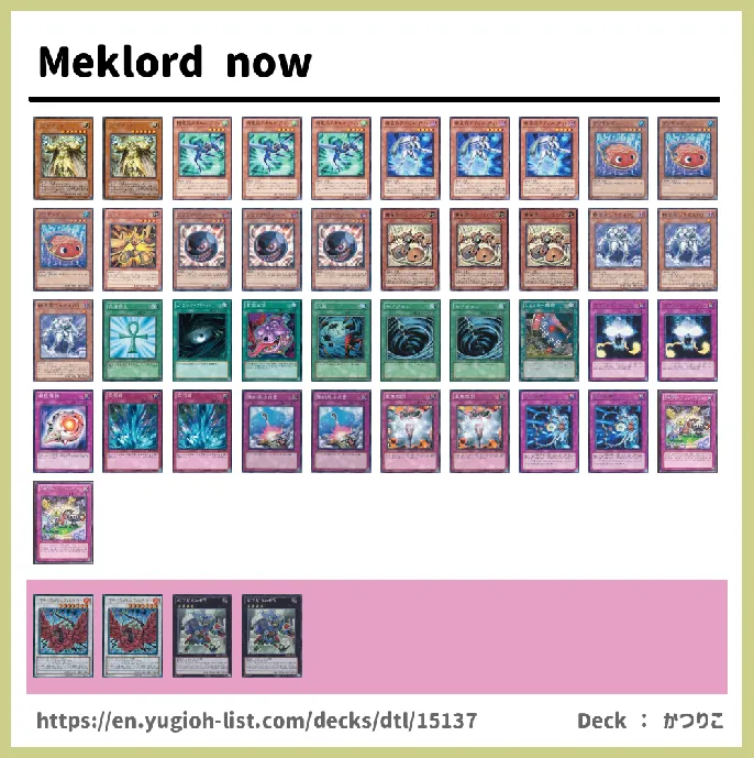 Meklord, Meklord Emperor Deck List Image