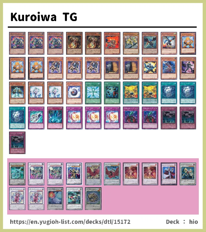 T.G.  Deck List Image