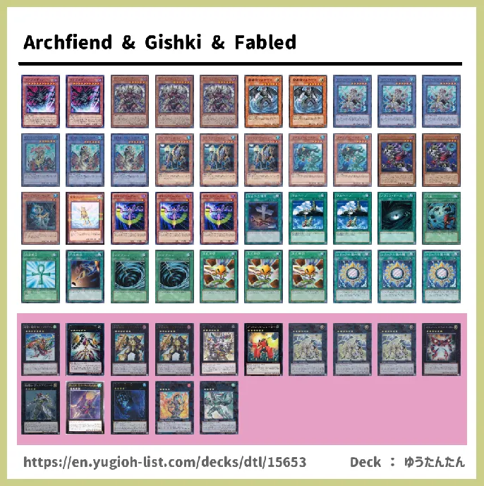 Gishki, Aquamirror Deck List Image