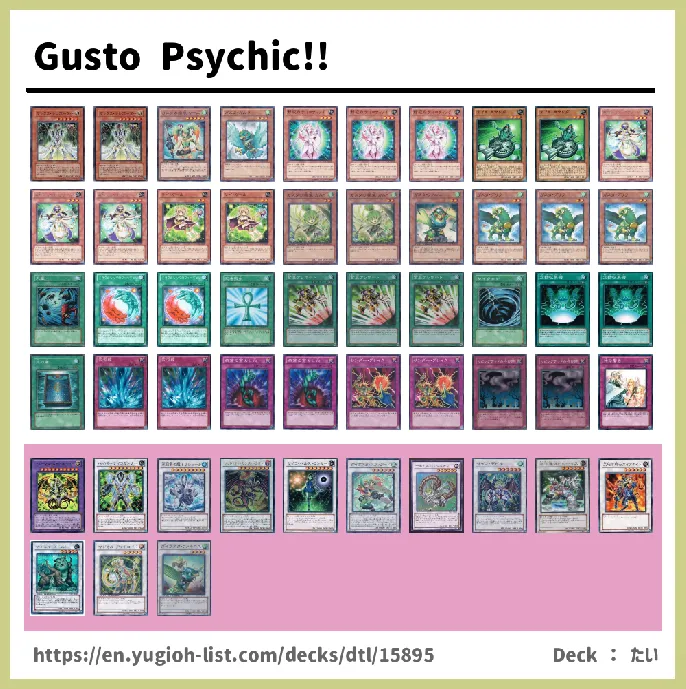 Psychic Deck List Image