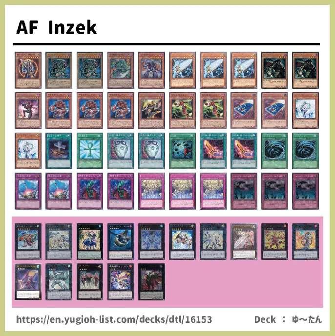 Inzektor Deck List Image