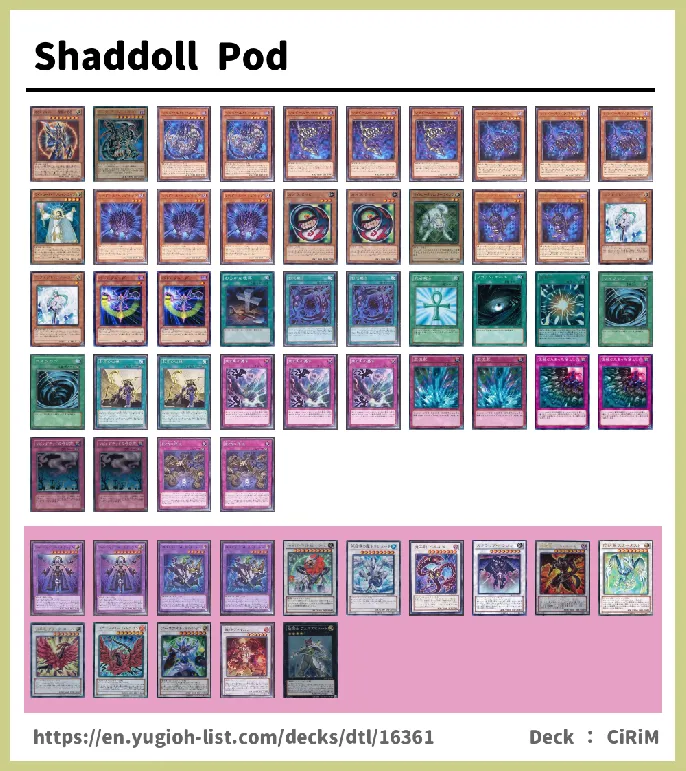 Shaddoll Deck List Image