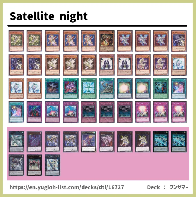 Satellarknight, Stellarknight Deck List Image