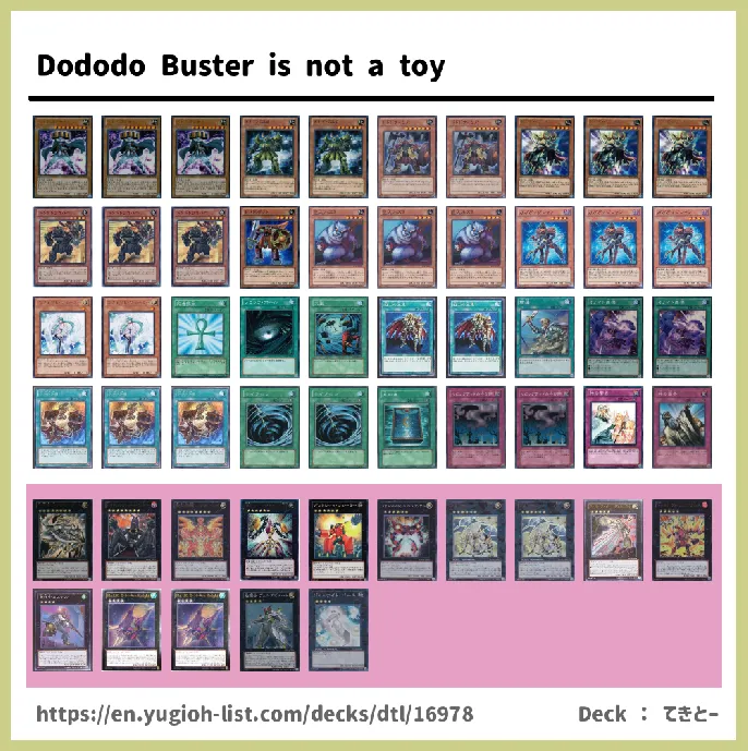 Dododo Deck List Image