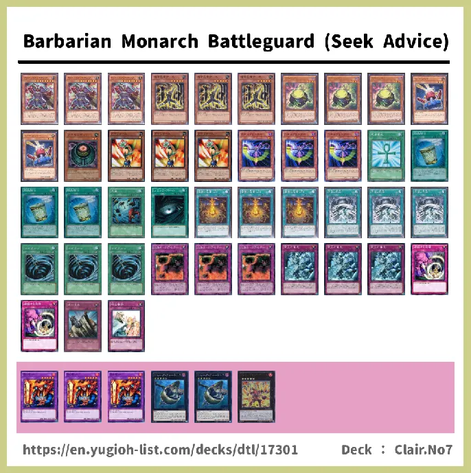 Warrior Deck List Image