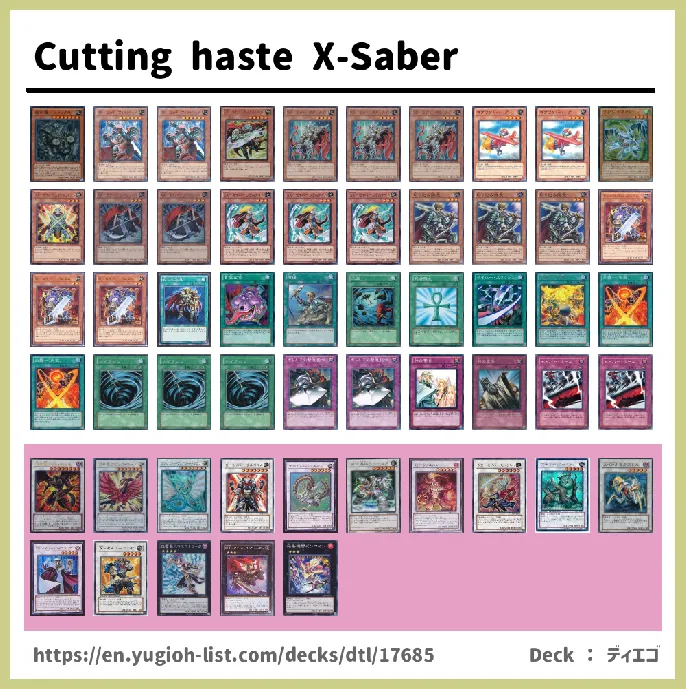 X-Saber Deck List Image