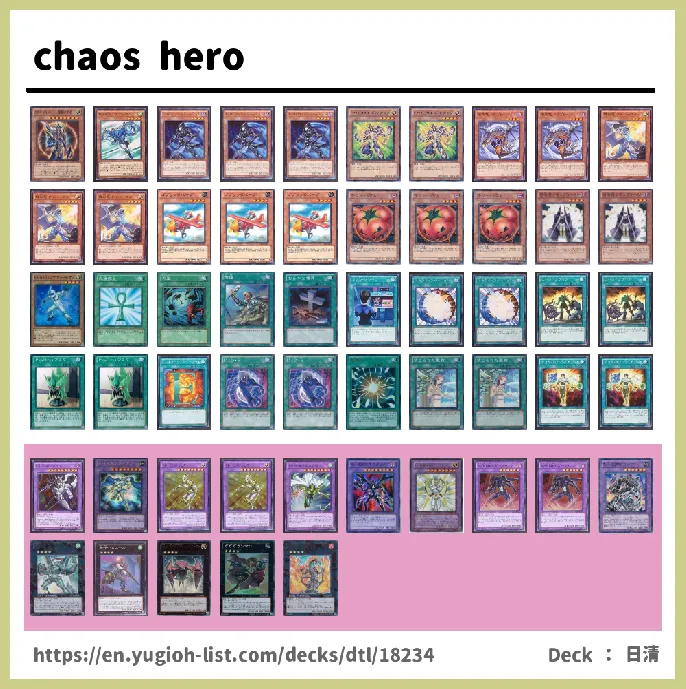 HERO Deck List Image