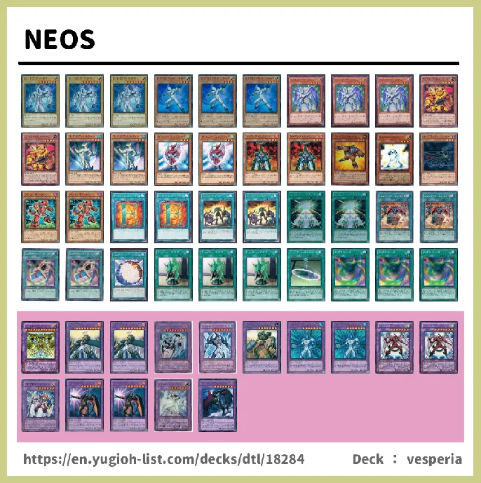 Neos Deck List Image