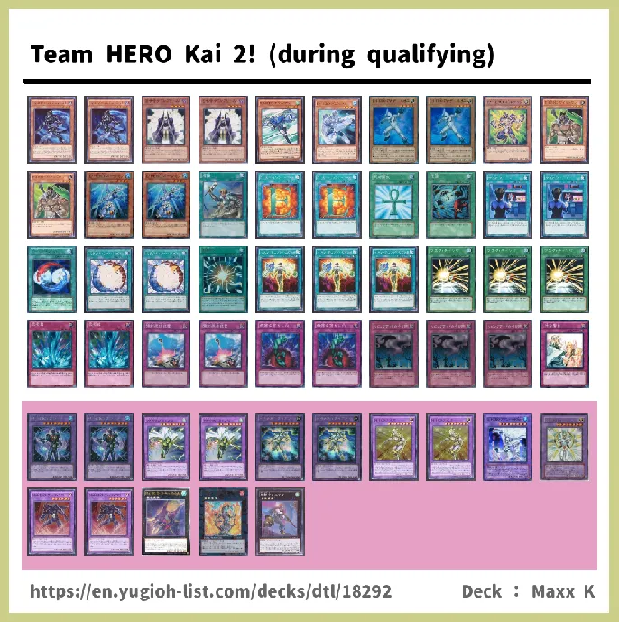 HERO Deck List Image