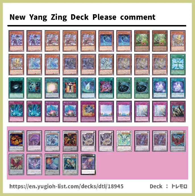 Yang Zing Deck List Image