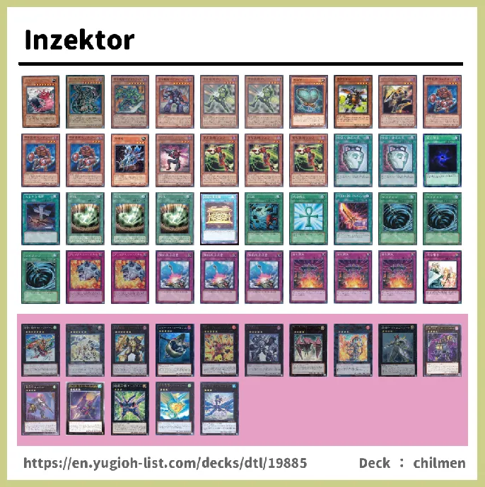 Inzektor Deck List Image