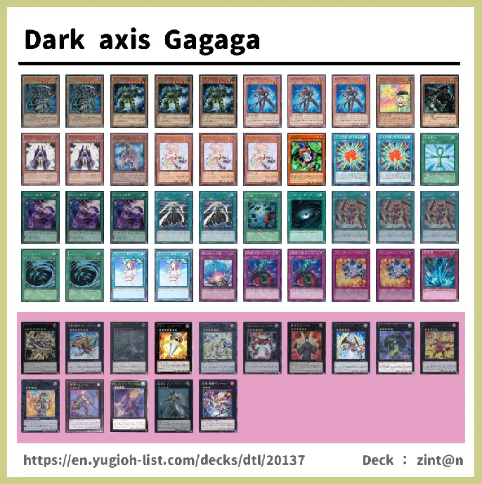 Gagaga Deck List Image