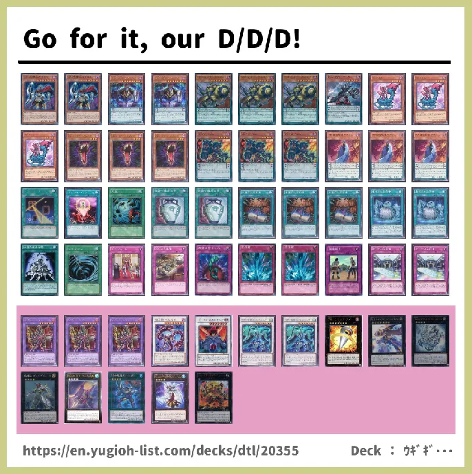 D/D Deck List Image