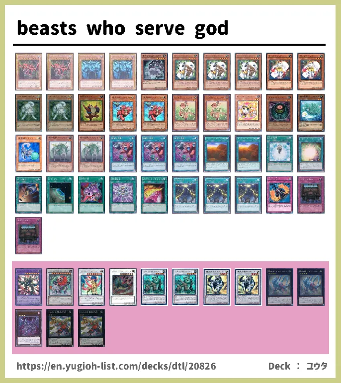 Beast Deck List Image