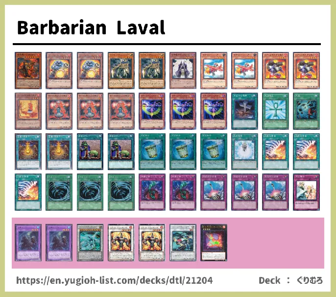 Laval Deck List Image