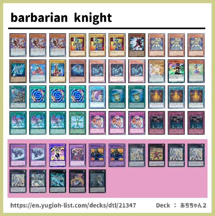 Warrior Deck List Image